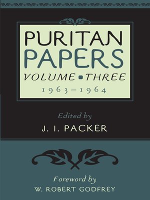 cover image of Puritan Papers: Vol. 3, 1963-1964